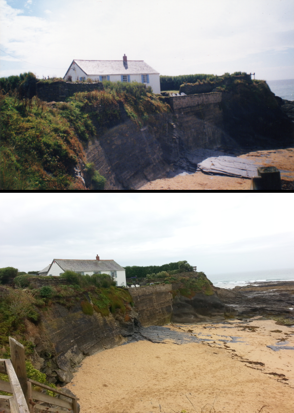 Cliff house past vs. present