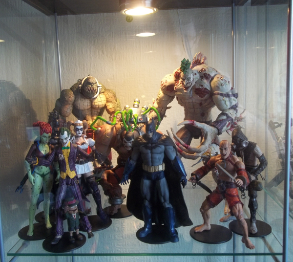 Figures based on the video game Batman: Arkham Asylum.