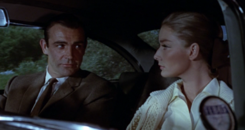 Bond stares at Tilly really creepily