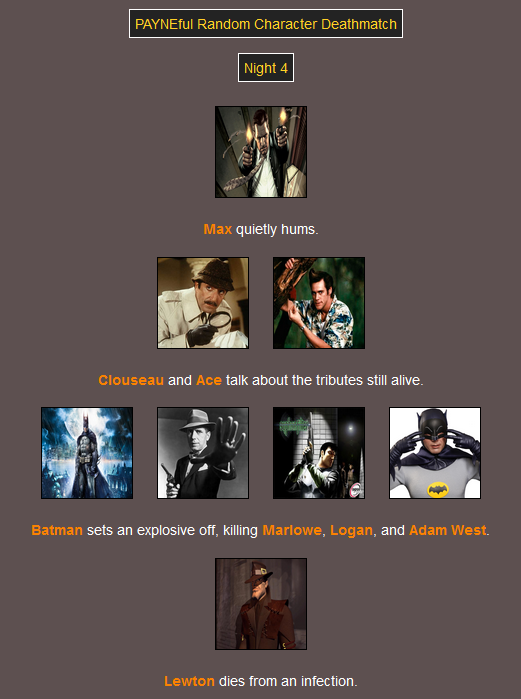 Well the bat-grenade worked better here than the time Batman tried using it against Godzilla (now THERE'S an obscure reference!). Night 4
