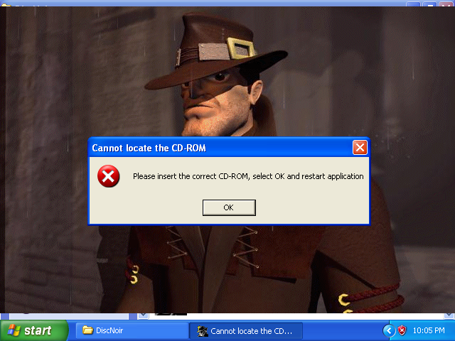 CD-ROM error