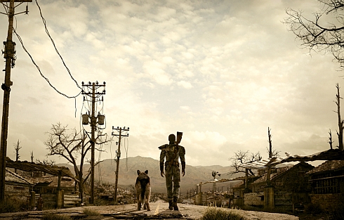 Fallout Walking into Sunset