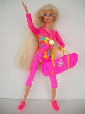 An image of a Gymnast Barbie Doll